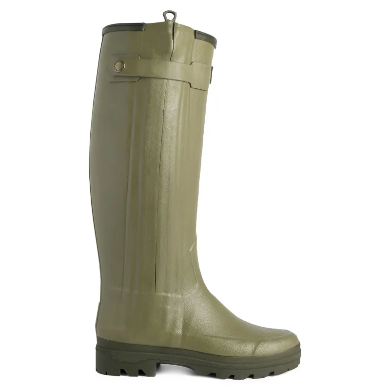 Le Chameau Ladies Chasseur Neoprene Lined Wellingtons Vert Vierzon-1